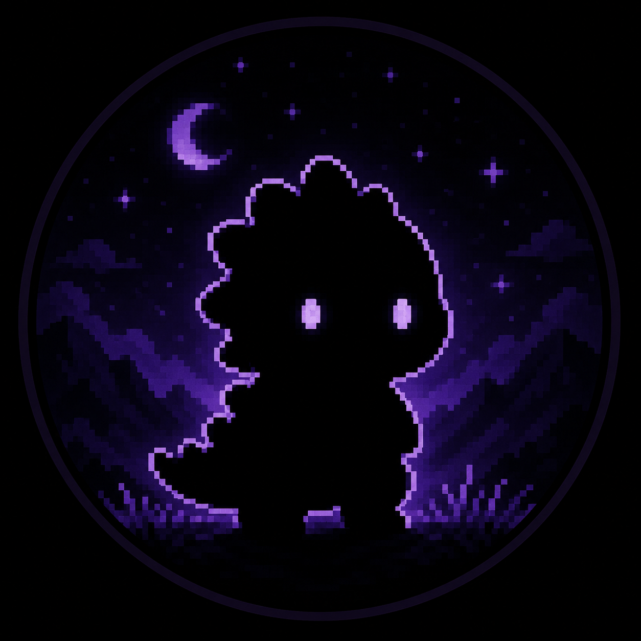 Silhouetted Kiro companion